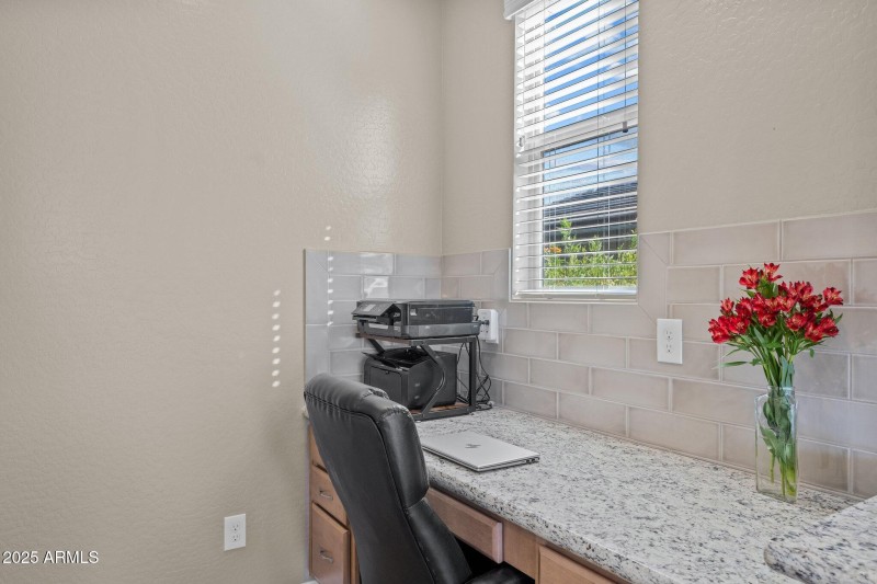 Office area off of kitchen