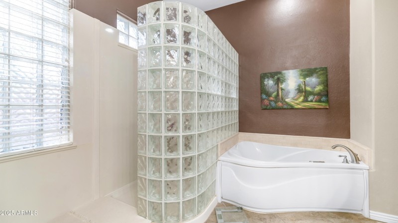 Large Walk-in Shower and Soaking Tub31