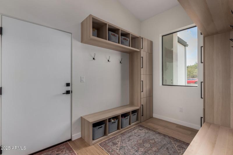 Entry from garage Mud Room