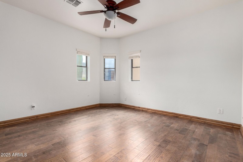 Bright Room with Triple Windows