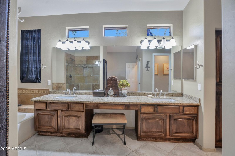 Master Bath dual sinks