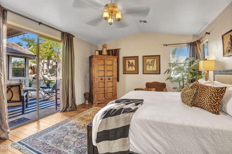 Master Bdrm to patio