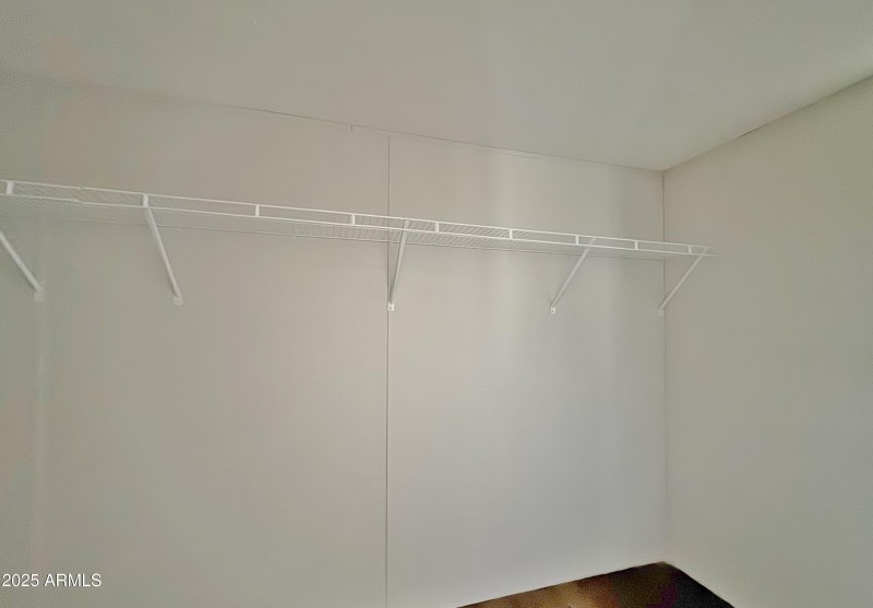Walk in master closet
