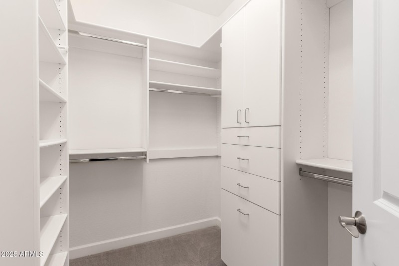 Primary Suite Closet Organizer