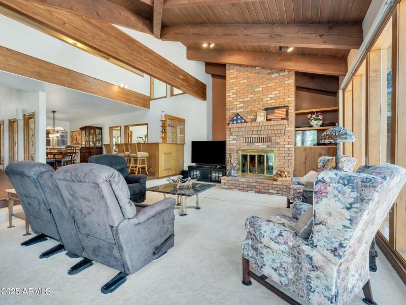 Great Room with Wood Fire Place
