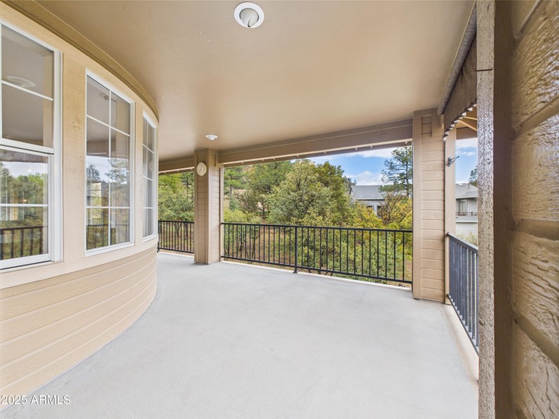 Upper Balcony off Kitchen