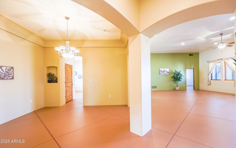 Formal Dining into Living Room