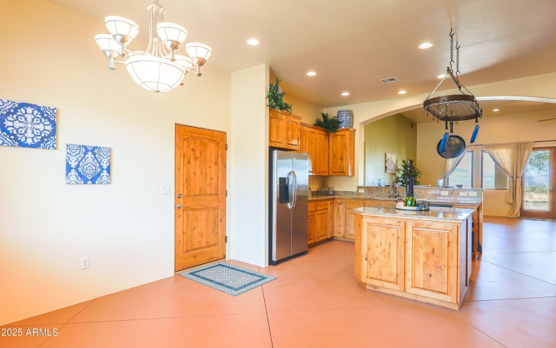 Kitchen TABLE area & Garage Entry