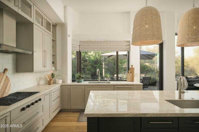 Kitchen overlooking outdoor living