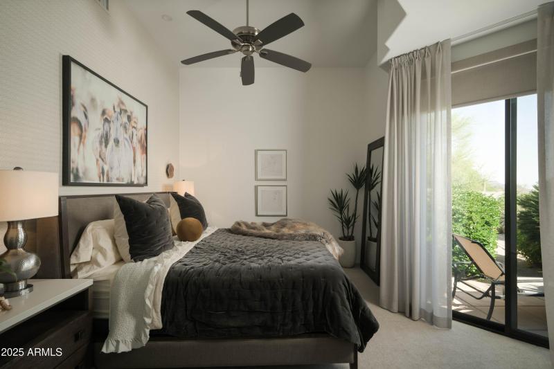 Guest bedroom with private patio