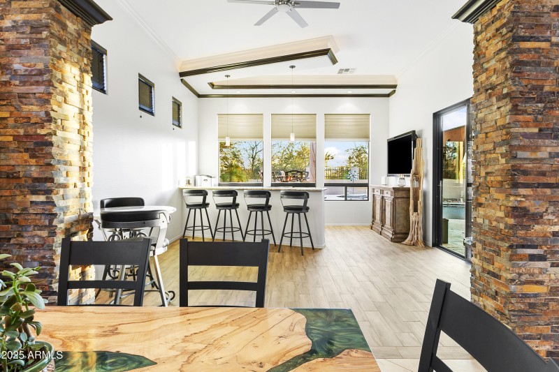 Built-in Bar w/ Patio Access