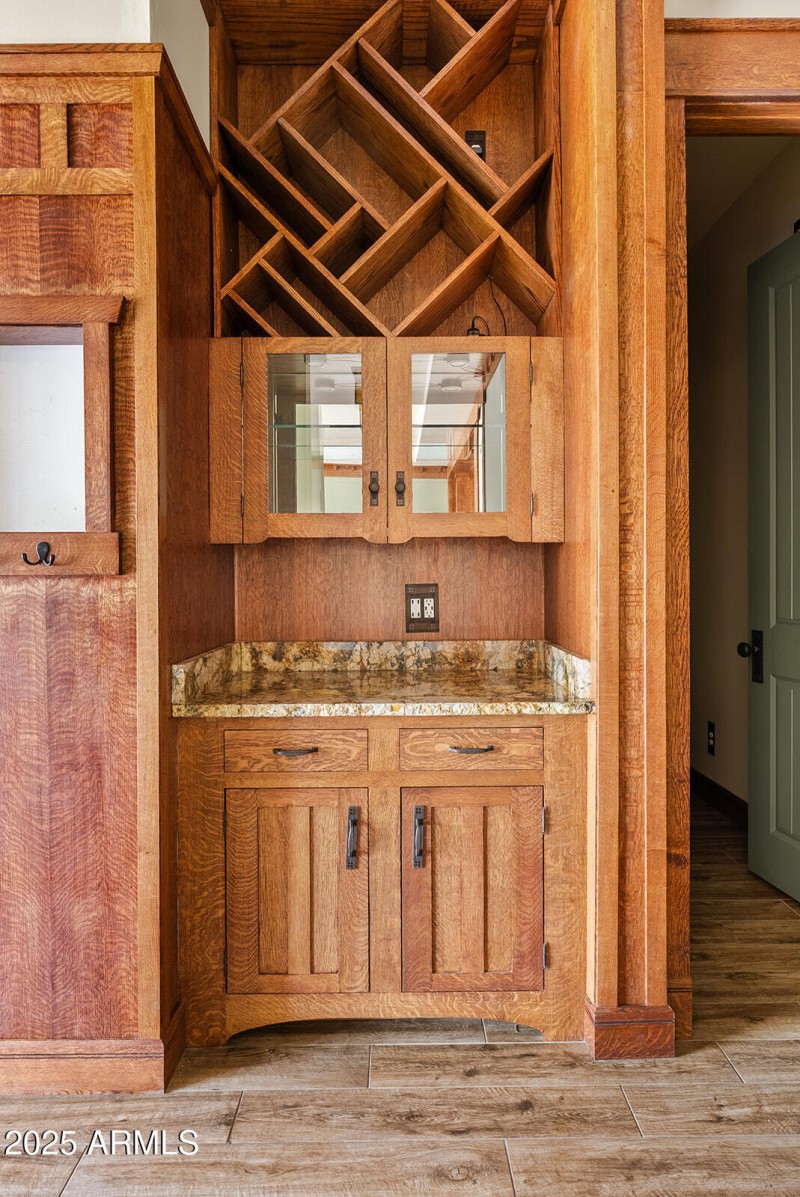 Built-In Wine Bar & Storage