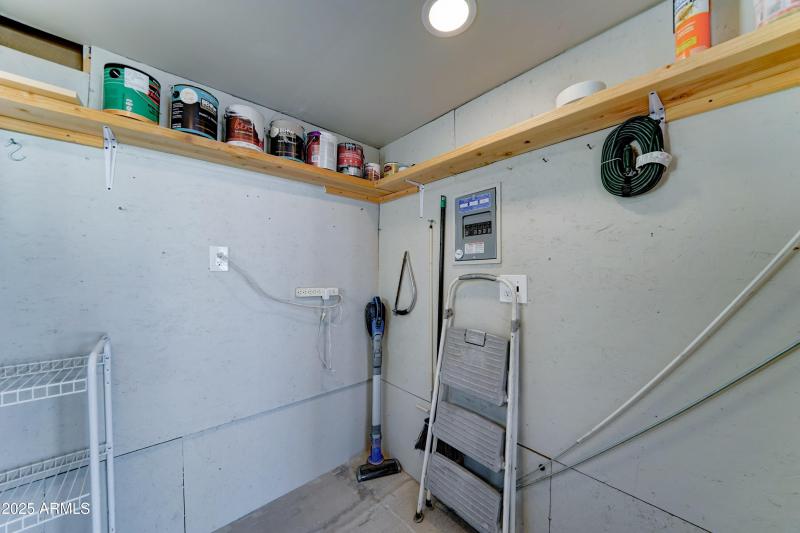 storage has A-C and electrical