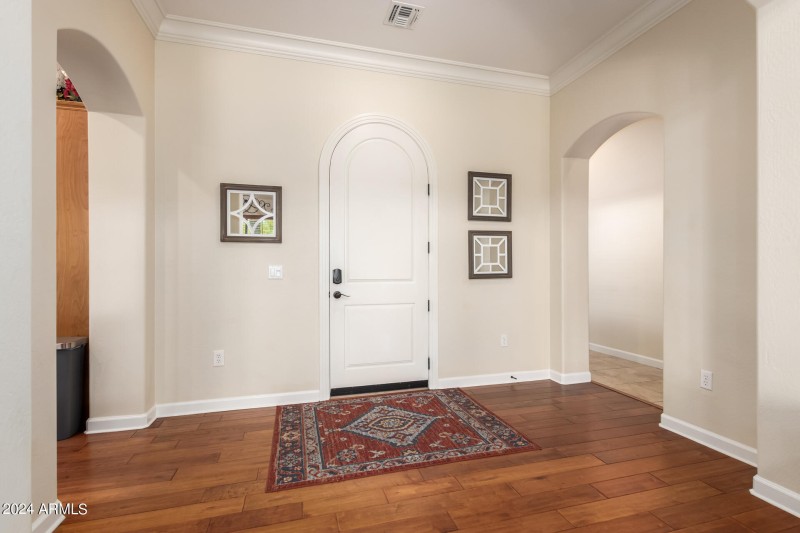 Left of Entry to Bedrooms