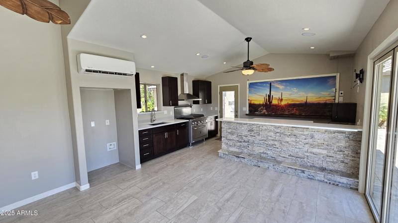 2 refrigerator, AC and countertops