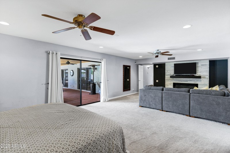 Sliding Doors to Patio from Primary