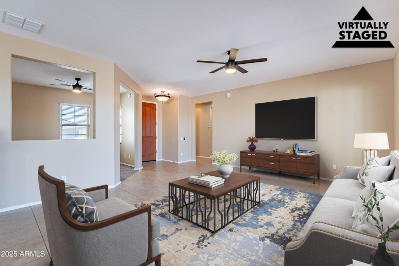 Greatroom Virtually Staged