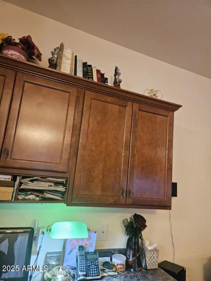 Beautiful cabinets with lots of storage.