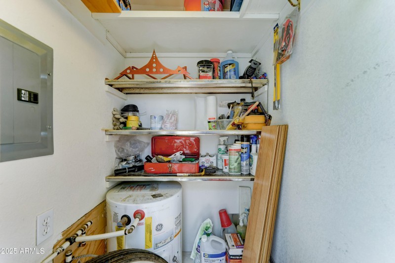 Shed for tools and 2nd water heater