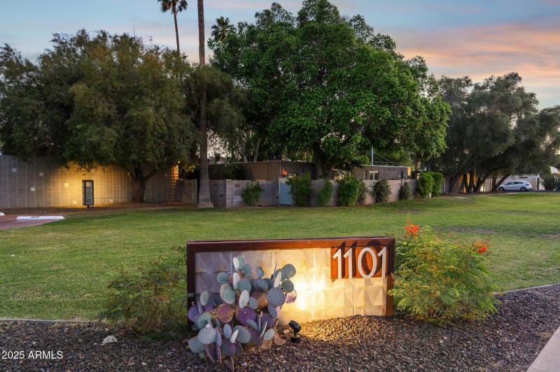 Lush landscaping in The Place