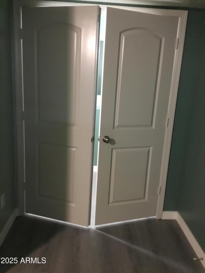 Master bedroom French doors