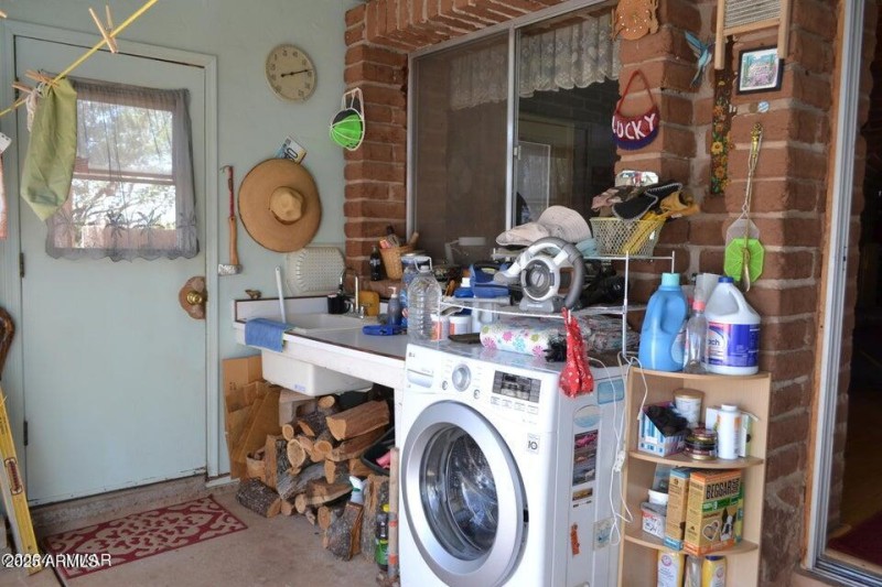 Laundry Area in Sun Room