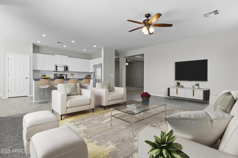 Family Room - Virtually Staged