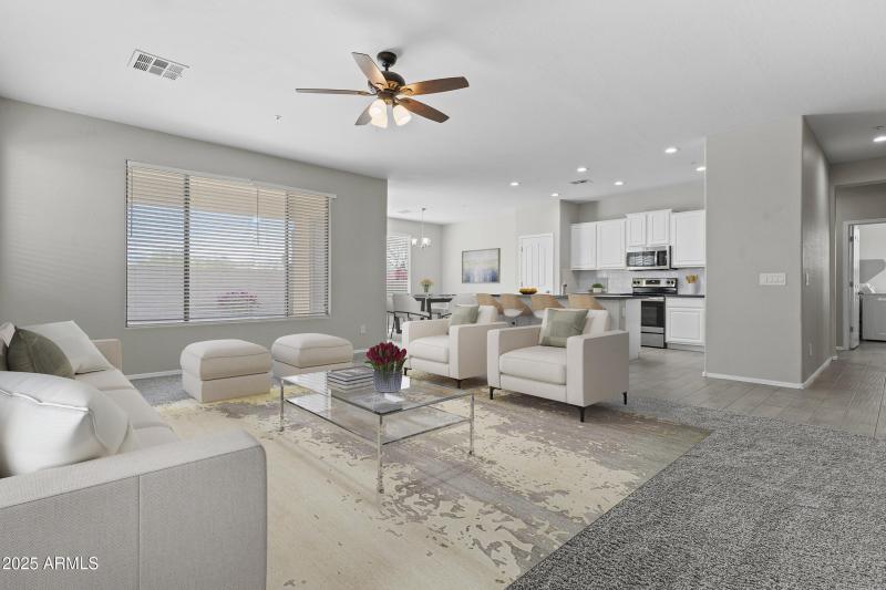 Family Room - Virtually Staged