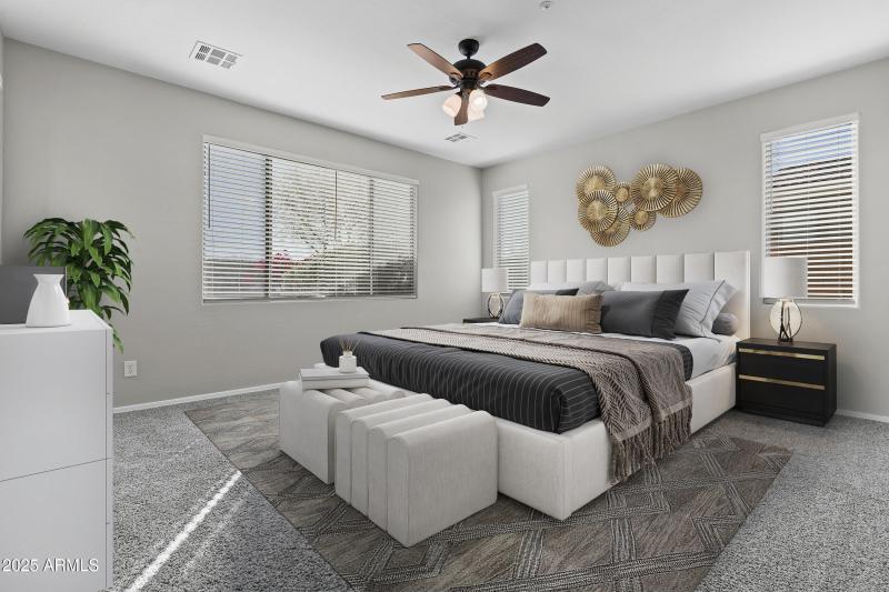 Primary Bedroom - Virtually Staged