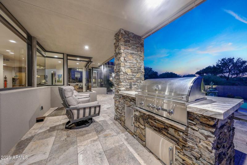 Pool and Patio at Twilight