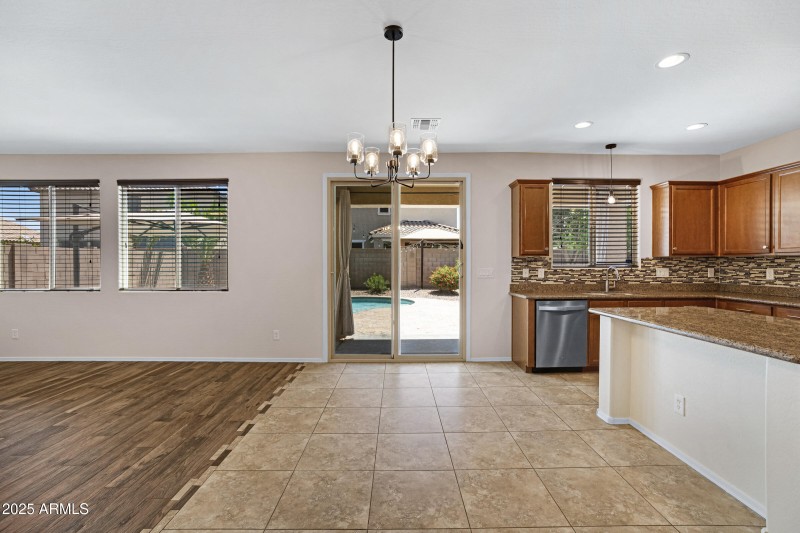 Dining room table area