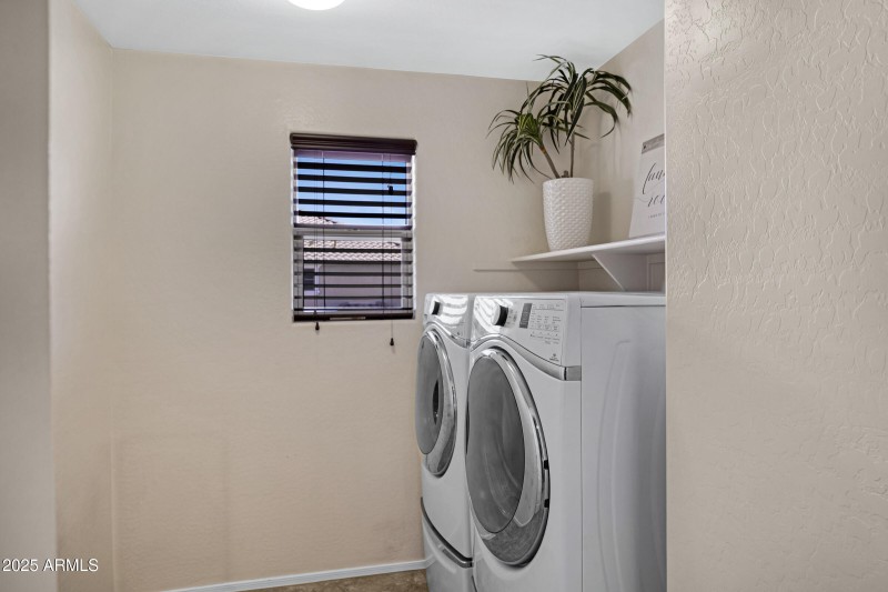 Upstairs utility room
