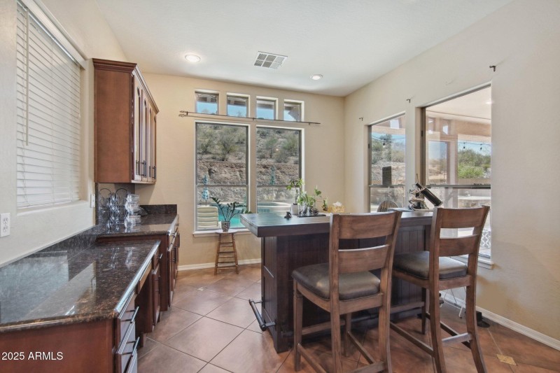 Dining Area with Ample Cabinets