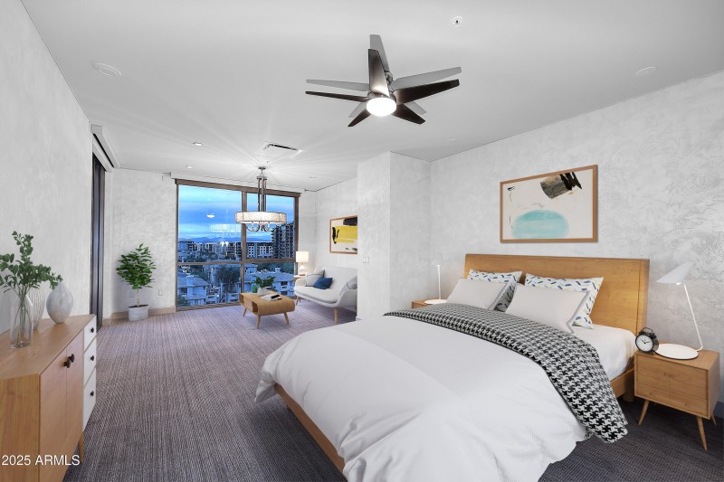 Virtual staging Primary bedroom