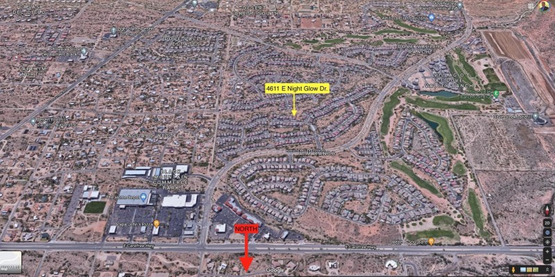 Area Map Looking South