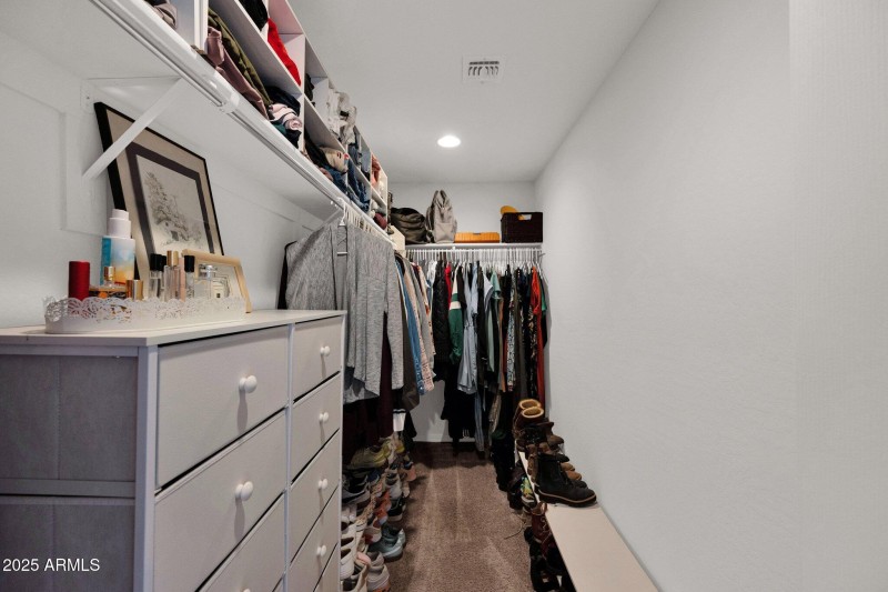 Primary walk-in closet