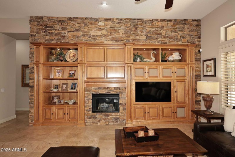 Family Room-Fireplace