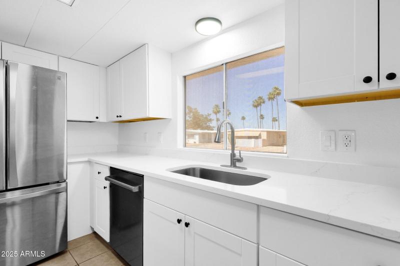 Quartz counters : Undermount sink