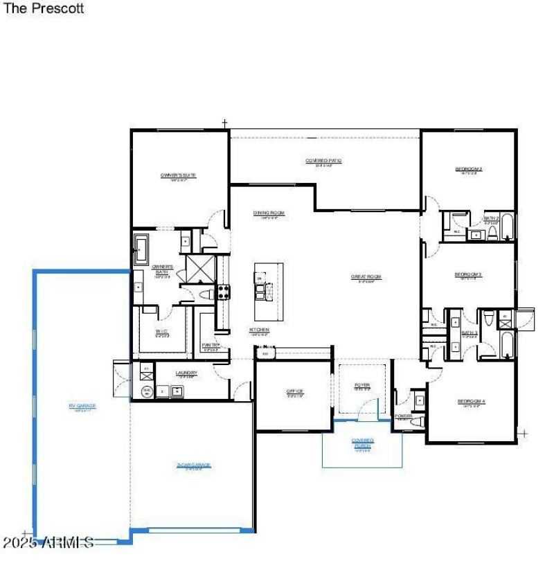 Prescott RV-C-LH Floorplan unbranded