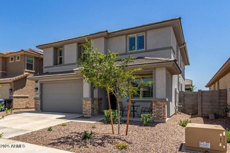 Front view from west