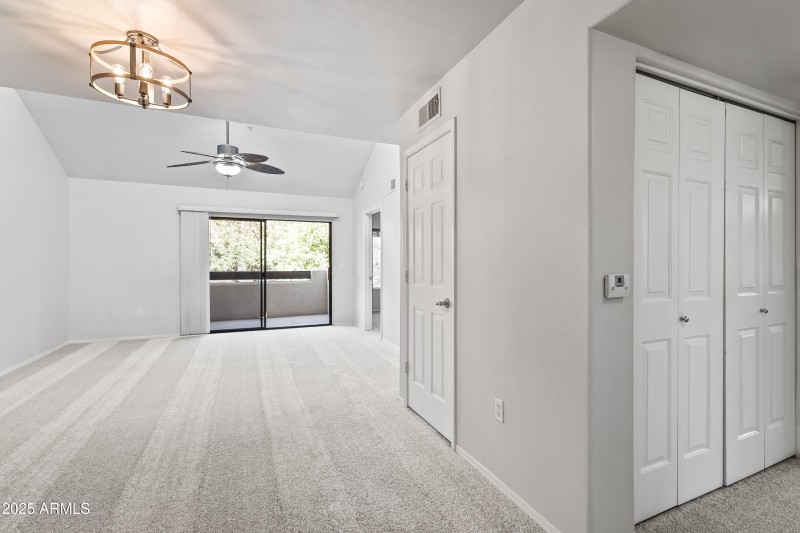 Living Area W/ Vaulted Ceiling