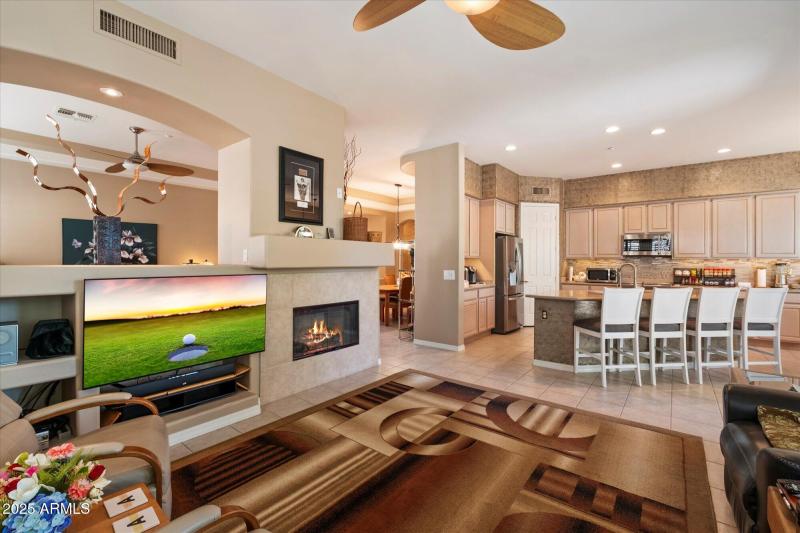 Family room to kitchen