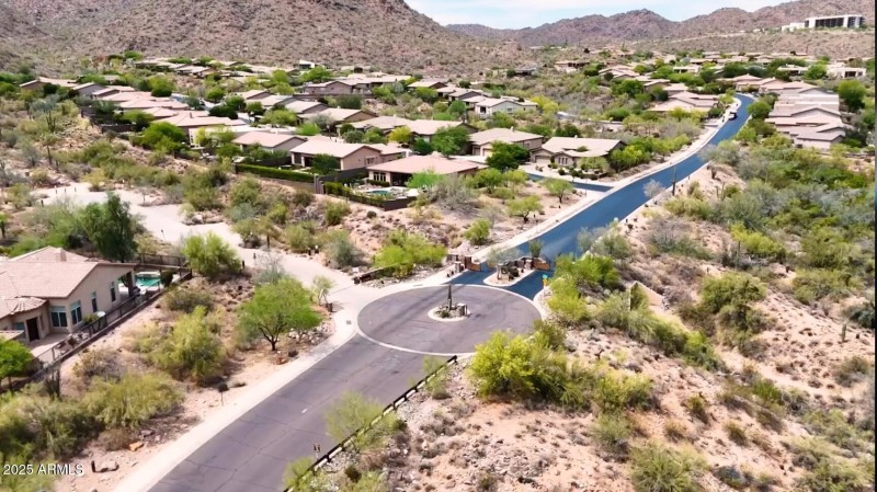 Gated entry to neighborhood