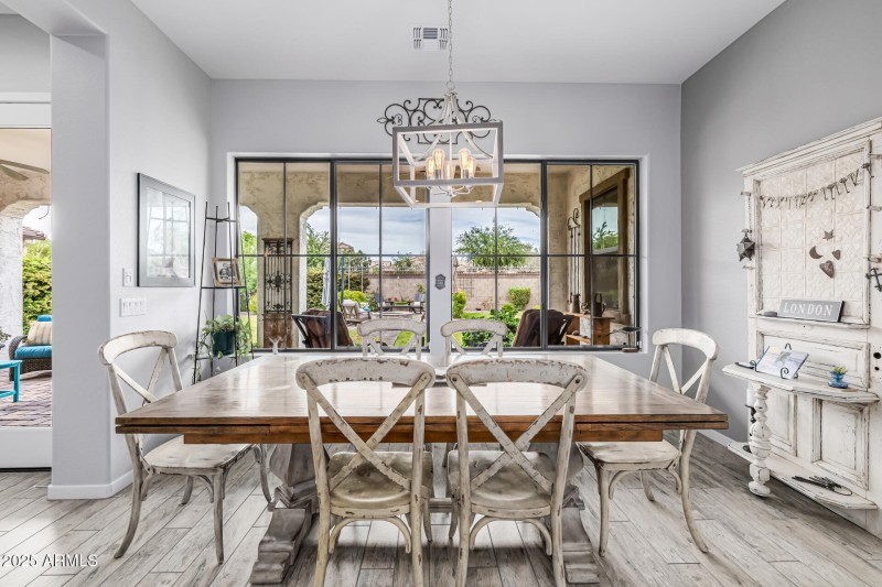 Informal dining area