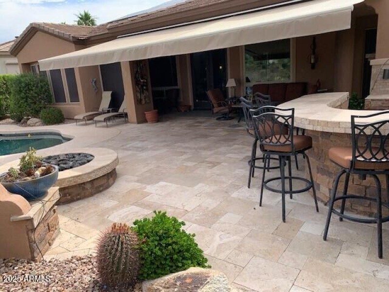 Extended Patio with Awning