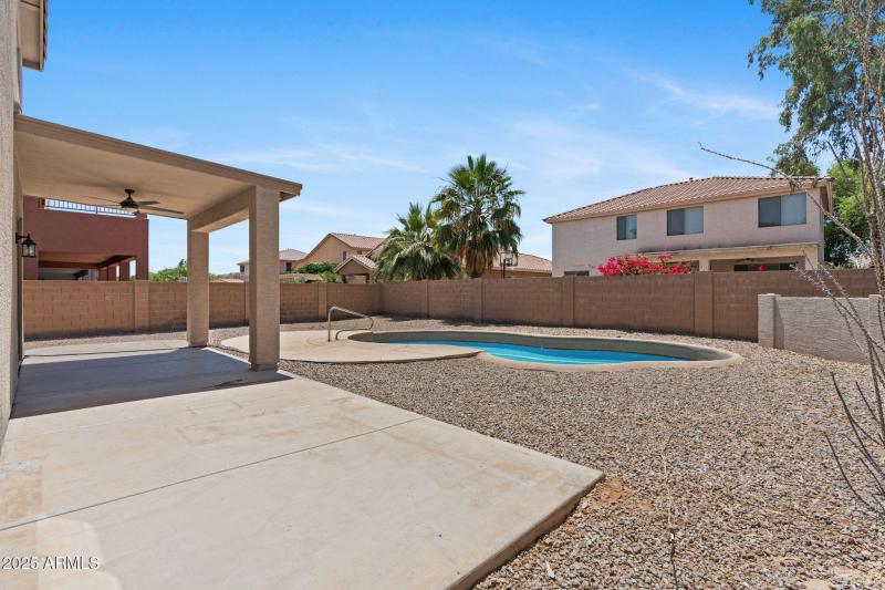 Large extended patio