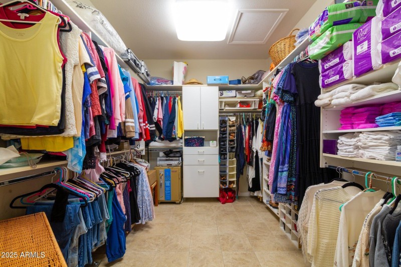 Huge walk in closet