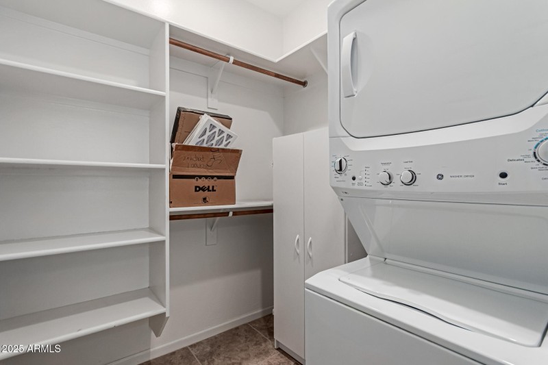 Guest Quartrs Closet and Laundry Area