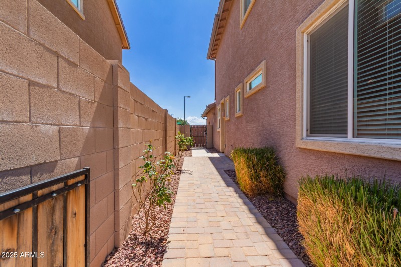 Side of house walkway