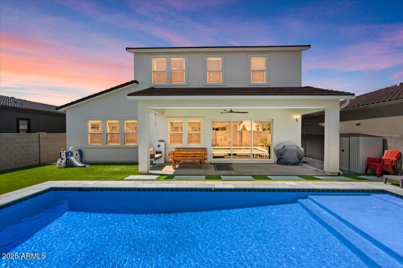 51-Back of home twilight